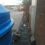petrol station forecourt